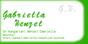 gabriella wenzel business card
